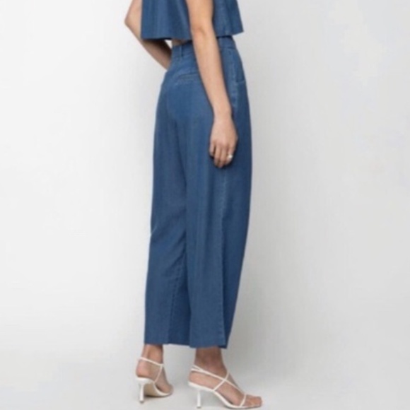 OAK + FORT BLUE HIGH WAISTED PANTS - 2 - Picture 1 of 17
